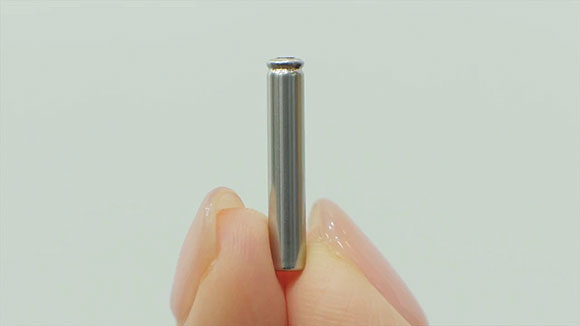 Panasonic’s pin-type rechargeable battery.